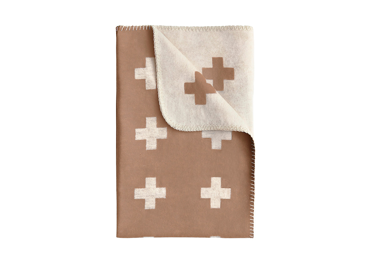 Cross Blanket Camel