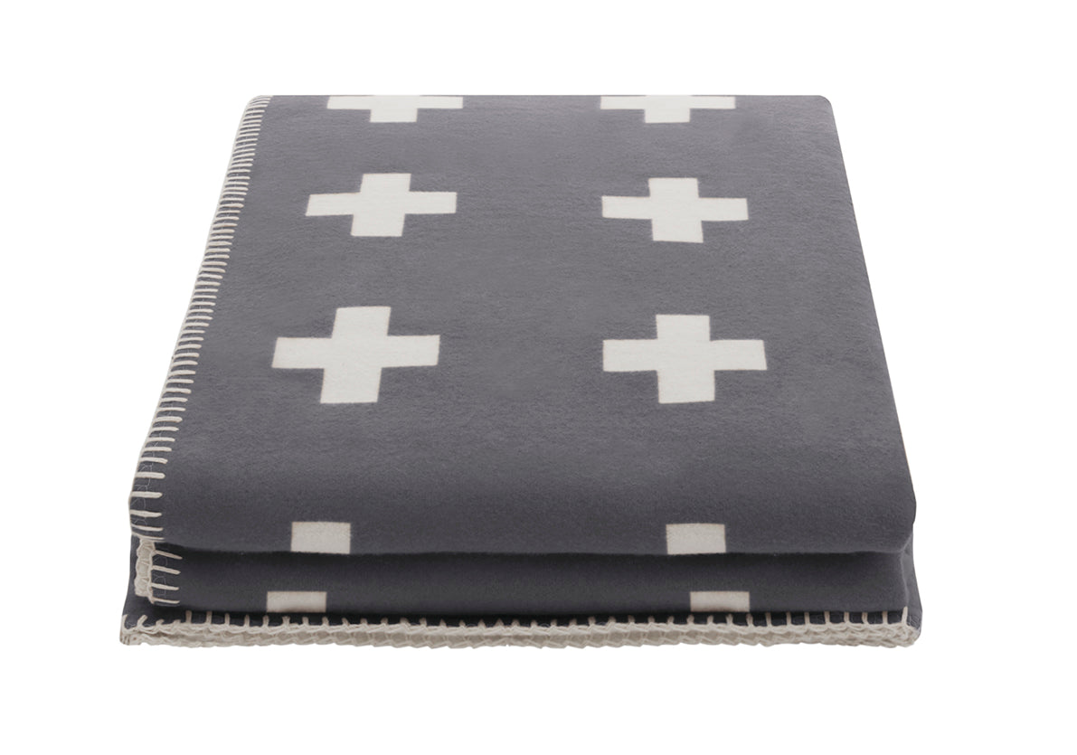 Cross Blanket Grey