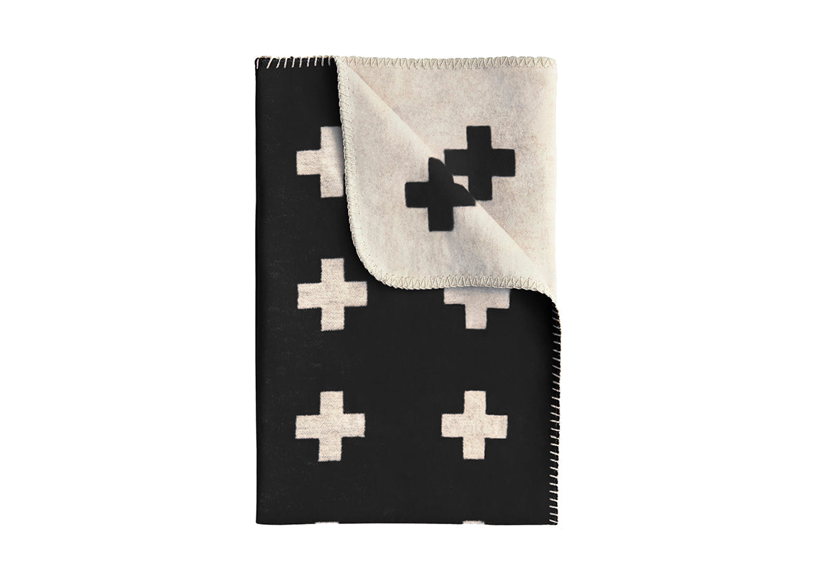 Cross Blanket Black